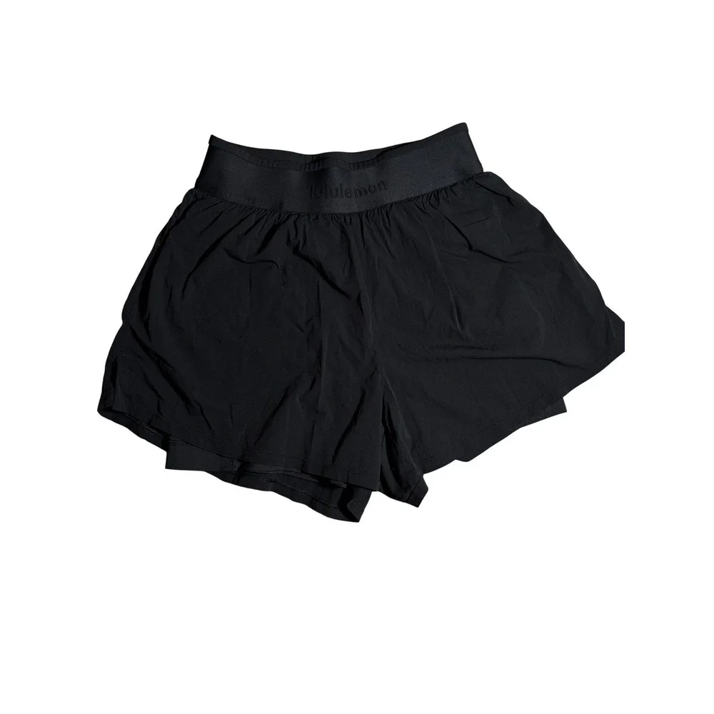 Lululemon Lab Womens Black 2-in-1 Running Shorts Size S Athleisure Activewear